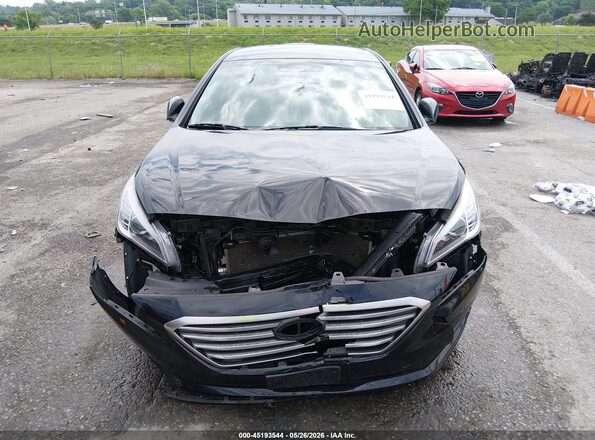 5NPE24AF0HH532096 2017 HYUNDAI SONATA Black Դիմացի տեսք