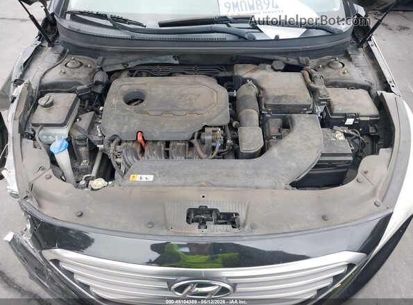 5NPE24AF0HH572887 2017 HYUNDAI SONATA Black Widok z tyłu