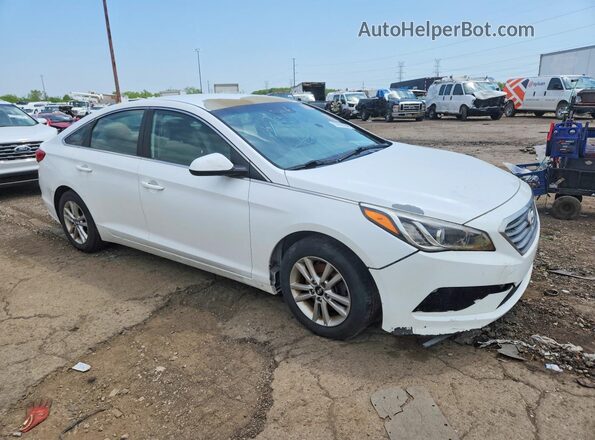 5NPE24AF0HH586627 2017 HYUNDAI SONATA White Передня права чверть