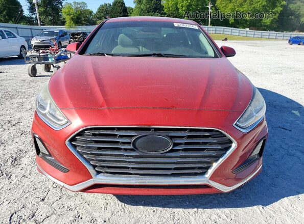 5NPE24AF0JH695966 2018 HYUNDAI SONATA Burgundy 