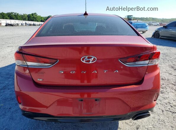 5NPE24AF0JH695966 2018 HYUNDAI SONATA Burgundy 