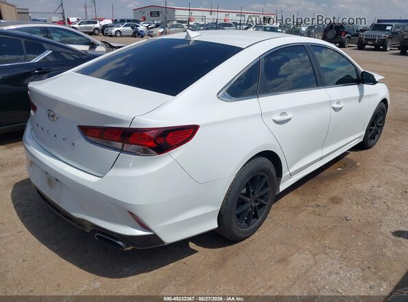 5NPE24AF0KH746190 2019 HYUNDAI SONATA White Задня права чверть