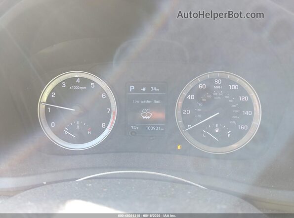 5NPE24AF0KH758923 2019 HYUNDAI SONATA Silver უკანა სავარძლების ხედი