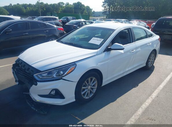 5NPE24AF0KH819980 2019 HYUNDAI SONATA White Przód lewy