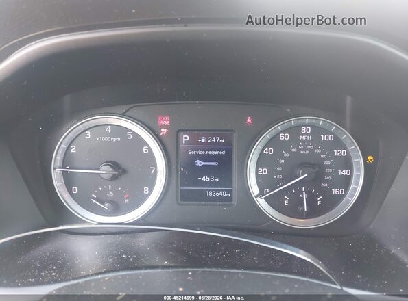 5NPE24AF0KH819980 2019 HYUNDAI SONATA White Widok tylnych siedzeń