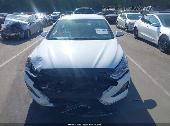 5NPE24AF0KH819980 2019 HYUNDAI SONATA White Widok zestawu wskaźników