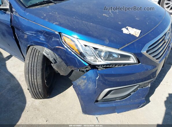 5NPE24AF1GH342256 2016 HYUNDAI SONATA Blue წინა ხედი