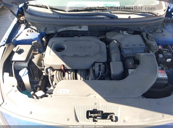 5NPE24AF1GH342256 2016 HYUNDAI SONATA Blue უკანა ხედი