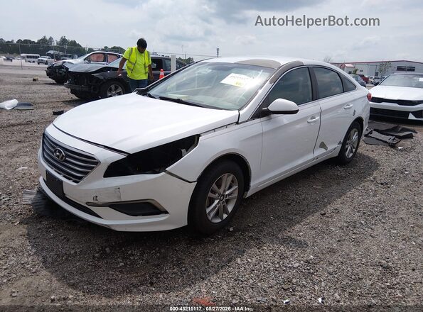 5NPE24AF1HH537663 2017 HYUNDAI SONATA White Vista tres cuartos delantera izquierda