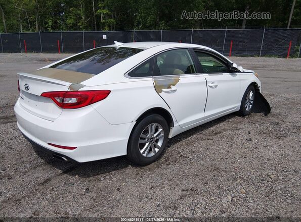 5NPE24AF1HH537663 2017 HYUNDAI SONATA White Trasero derecho