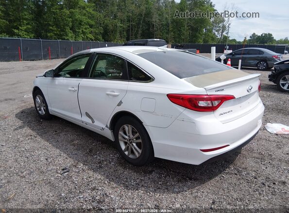 5NPE24AF1HH537663 2017 HYUNDAI SONATA White Trasero izquierdo