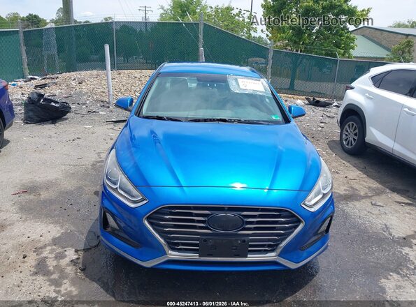 5NPE24AF1JH604056 2018 HYUNDAI SONATA Blue 