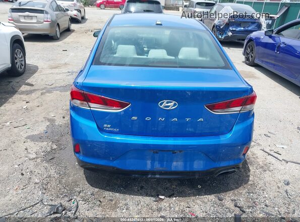 5NPE24AF1JH604056 2018 HYUNDAI SONATA Blue 