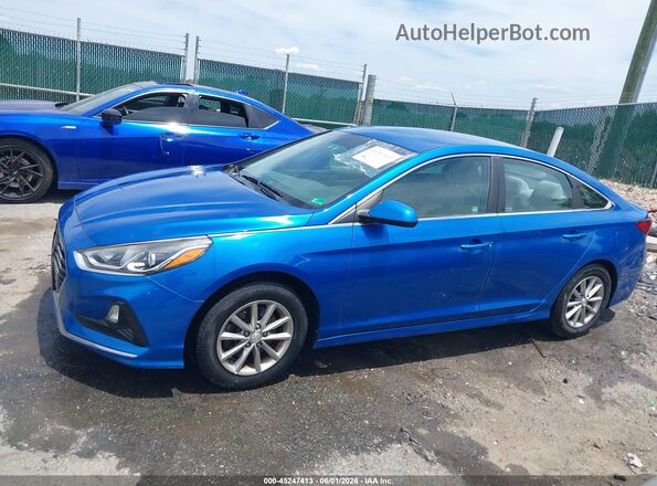 5NPE24AF1JH604056 2018 HYUNDAI SONATA Blue 
