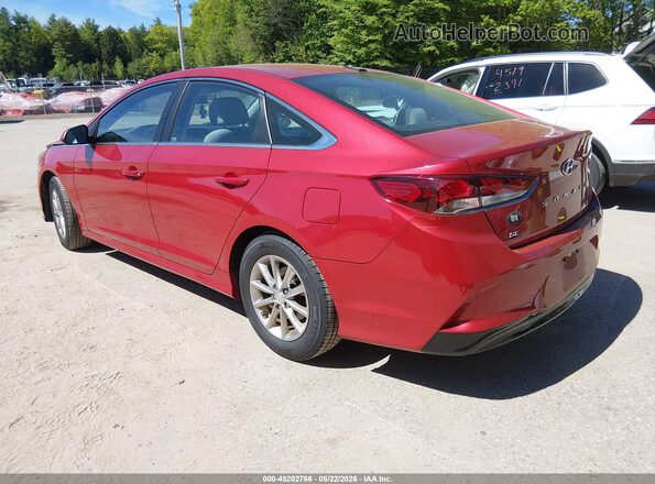 5NPE24AF1JH642967 2018 HYUNDAI SONATA Red Tył lewy
