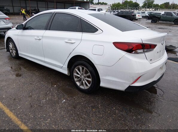 5NPE24AF1JH700415 2018 HYUNDAI SONATA White Trasero izquierdo