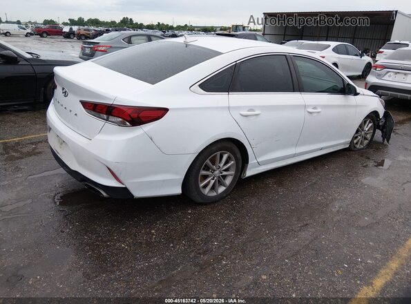 5NPE24AF1JH700415 2018 HYUNDAI SONATA White Trasero derecho