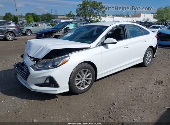 5NPE24AF1KH744612 2019 HYUNDAI SONATA White Vista tres cuartos delantera izquierda