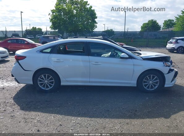 5NPE24AF1KH744612 2019 HYUNDAI SONATA White Vista del cuadro de instrumentos