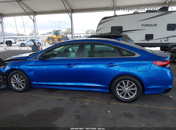 5NPE24AF1KH770563 2019 HYUNDAI SONATA Blue 