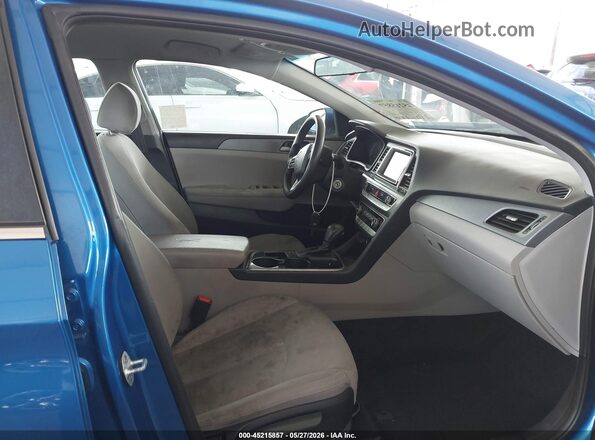 5NPE24AF1KH770563 2019 HYUNDAI SONATA Blue Սալոնի դիմացի տեսք