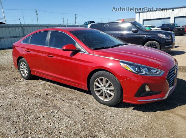 5NPE24AF1KH773575 2019 HYUNDAI SONATA Burgundy წინა მარჯვენა