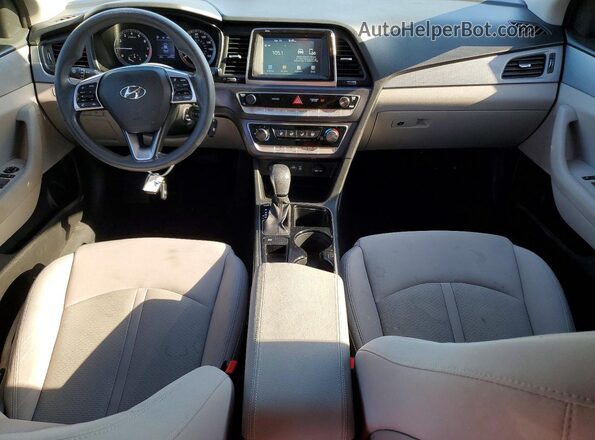 5NPE24AF1KH773575 2019 HYUNDAI SONATA Burgundy წინა პანელის ხედი