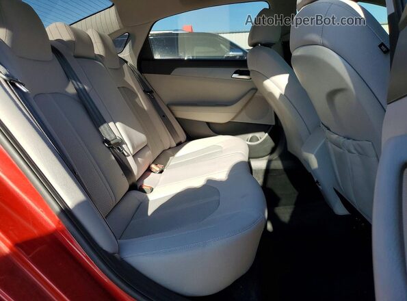 5NPE24AF1KH773575 2019 HYUNDAI SONATA Burgundy უკანა სავარძლების ხედი