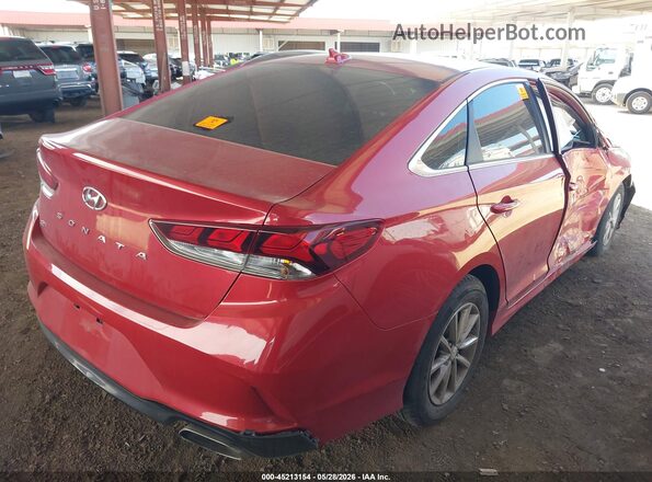 5NPE24AF1KH782566 2019 HYUNDAI SONATA Red Rear right