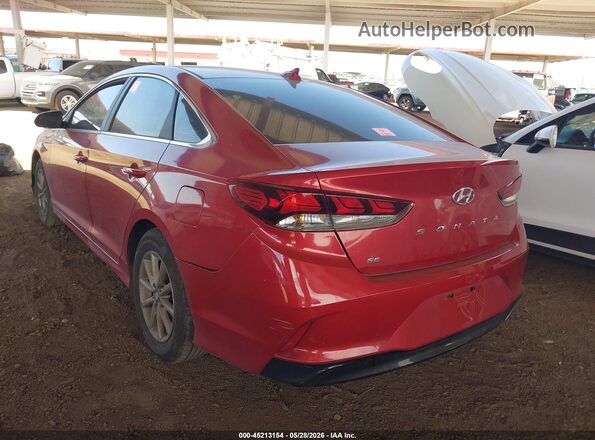 5NPE24AF1KH782566 2019 HYUNDAI SONATA Red Rear left