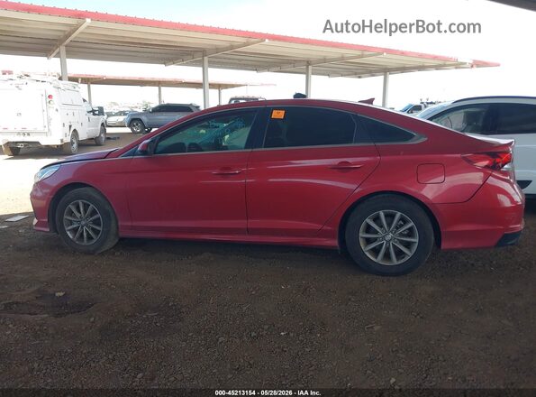 5NPE24AF1KH782566 2019 HYUNDAI SONATA Red 360 interior view