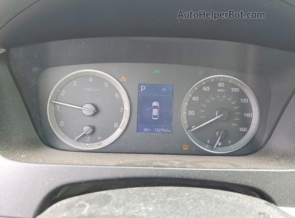 5NPE24AF2HH447499 2017 HYUNDAI SONATA Silver ხელსაწყოთა პანელის ხედი