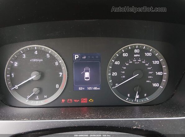 5NPE24AF2HH490837 2017 HYUNDAI SONATA Black Widok tylnych siedzeń