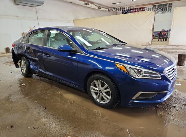 5NPE24AF2HH546159 2017 HYUNDAI SONATA Синий Передняя правая четверть