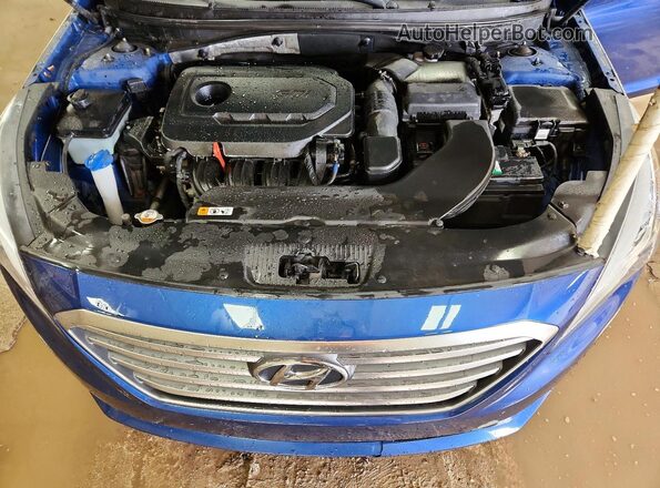 5NPE24AF2HH546159 2017 HYUNDAI SONATA Синий Вид задней части салона