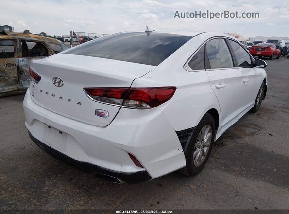 5NPE24AF2JH606575 2018 HYUNDAI SONATA White Trasero derecho