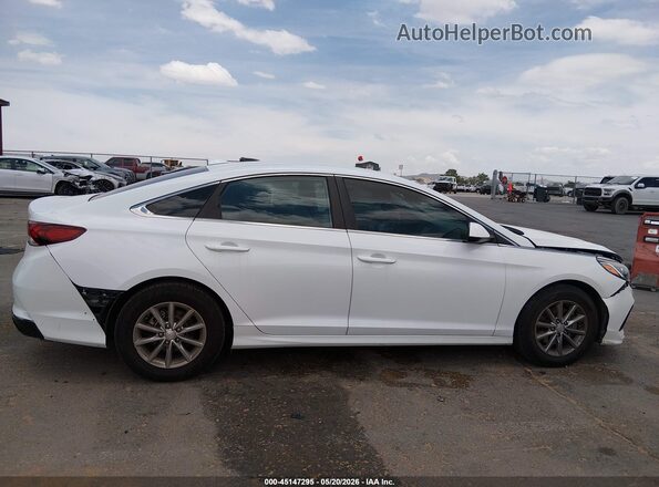 5NPE24AF2JH606575 2018 HYUNDAI SONATA White Vista interior trasera