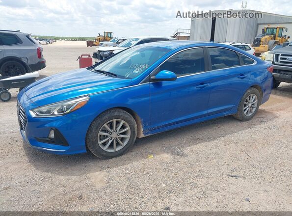 5NPE24AF2JH626972 2018 HYUNDAI SONATA Blue Vista tres cuartos delantera izquierda