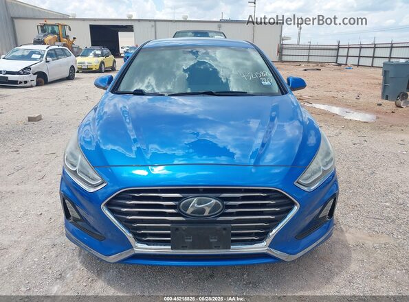 5NPE24AF2JH626972 2018 HYUNDAI SONATA Blue Vista del cuadro de instrumentos