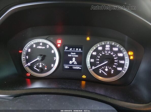 5NPE24AF2KH787100 2019 HYUNDAI SONATA White Հետևի նստատեղերի տեսք