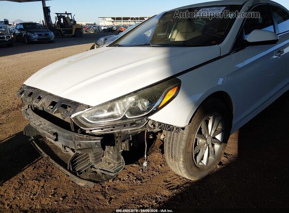 5NPE24AF2KH787100 2019 HYUNDAI SONATA White Դիմացի տեսք