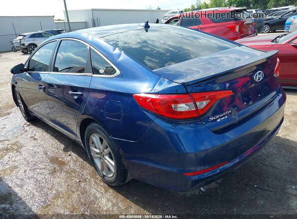 5NPE24AF3GH313048 2016 HYUNDAI SONATA Blue Tył lewy