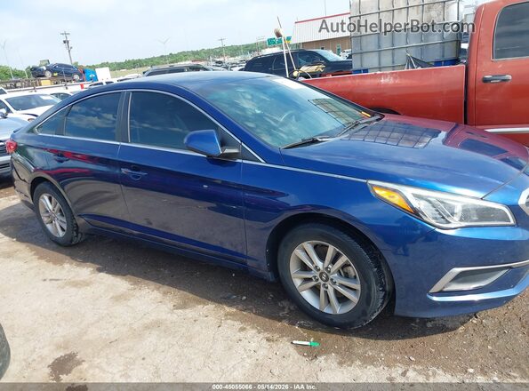 5NPE24AF3GH313048 2016 HYUNDAI SONATA Blue Widok wnętrza z tyłu