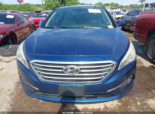 5NPE24AF3GH313048 2016 HYUNDAI SONATA Blue Widok zestawu wskaźników