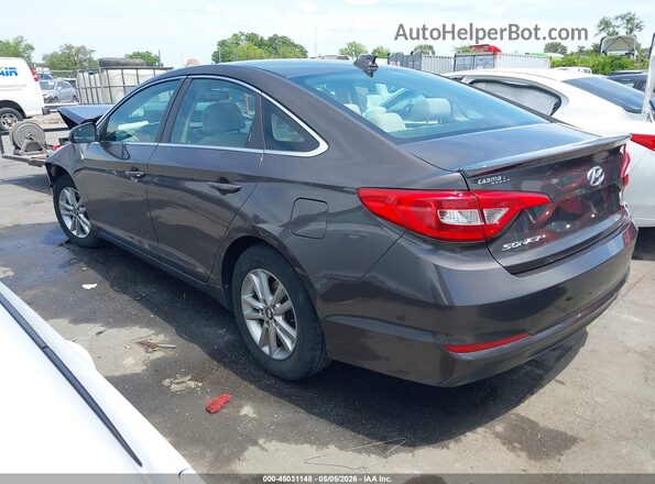 5NPE24AF3GH331825 2016 HYUNDAI SONATA Dark Brown Trasero izquierdo
