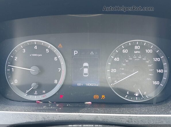 5NPE24AF3GH331825 2016 HYUNDAI SONATA Dark Brown Vista de los asientos traseros