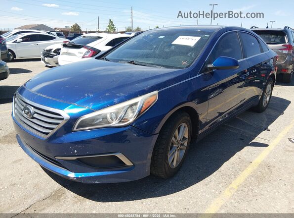 5NPE24AF3GH382595 2016 HYUNDAI SONATA Blue 
