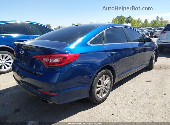 5NPE24AF3GH382595 2016 HYUNDAI SONATA Blue 