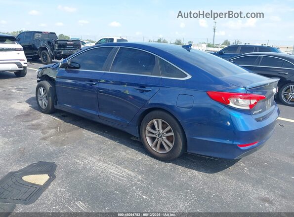5NPE24AF3HH517866 2017 HYUNDAI SONATA Blue Հետևի ձախ