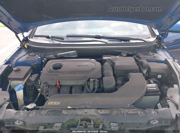 5NPE24AF3HH517866 2017 HYUNDAI SONATA Blue Հետևի տեսք